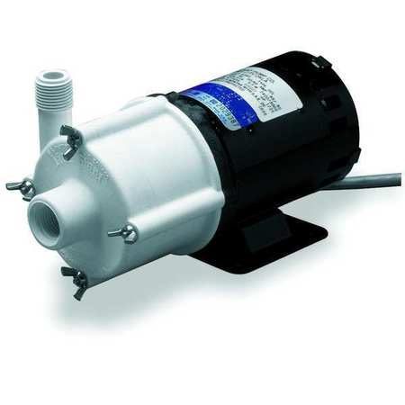 Little Giant Pump 1/25 HP Polypropylene Magnetic Drive Pump 115V 1/2" FPT 580503