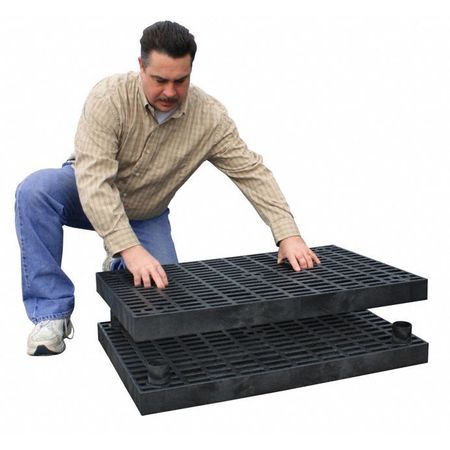 Add-A-Level Work Platform Base, Stackable, Plastic, 2-7/8 In H A9624B