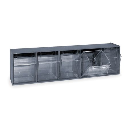 Quantum Storage Systems Plastic Tip-Out Bin Gray QTB305GY