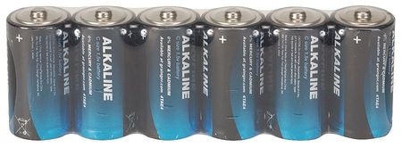 Power First Power First C Alkaline Battery, 6 PK, 1.5V DC 4TAE4