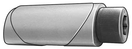 ZORO SELECT Double Lag Shield, 1/4" Dia, 1-1/8" L, Aluminum Plain, 5 PK UK-400