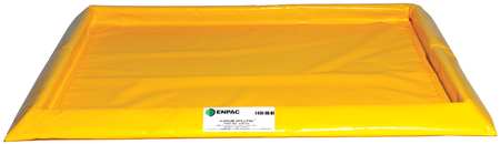 ENPAC Drum Spill Containment Pallet, 29 gal Spill Capacity, 4 Drum, 5 lbs., PVC Fabric 5760-YE