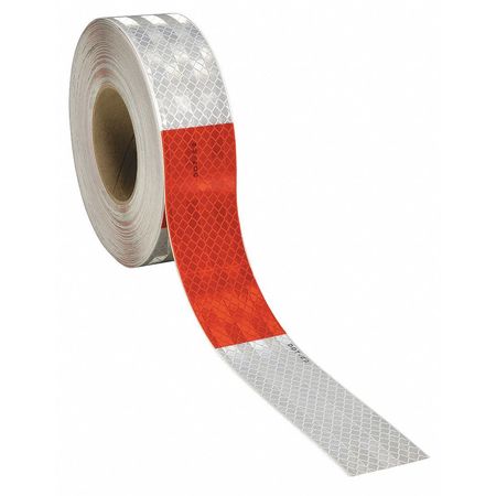 3M Conspicuity, Cut, 2 In, Red/White, Truck 963-326