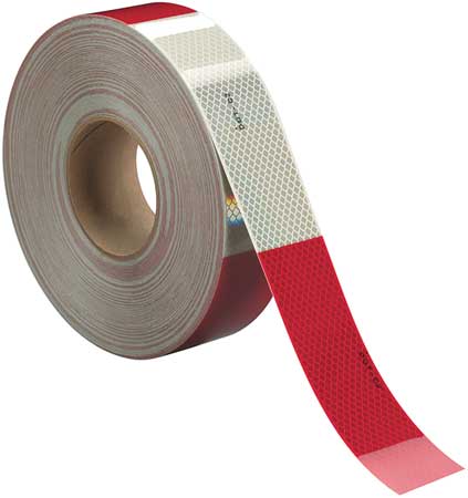 3M Conspicuity, Cut, 2 In, Red/White, Truck 983-326 ES