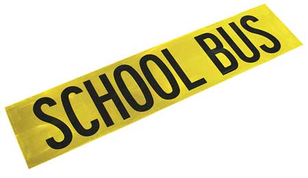 3M School Bus Sign, Refl, W 36 In, L 8.75 In 983-71