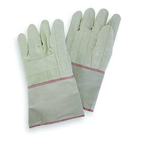 CONDOR Heat Resist. Gloves, L, Canvas Cotton, PR 4TJU8