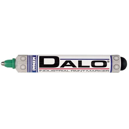 Dykem Industrial Marker, Medium Tip, Green Color Family, Paint 26043