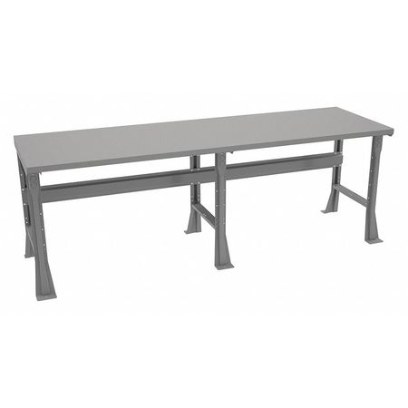 TENNSCO Work Bench, Steel, 96" W, 33-1/2" Height, 4000 lb., Flared WB-1-3096S