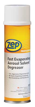 Zep Solvent Degreaser, 14 oz. Aerosol Can, Liquid 1040698