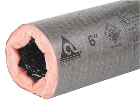Atco Insulated Flexible Duct, 25 Ft., 5000 fpm 17802514