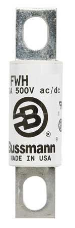 EATON BUSSMANN Semiconductor Fuse, FWH-A Series, 80A, Fast-Acting, 500V AC, Bolt-On FWH-80A