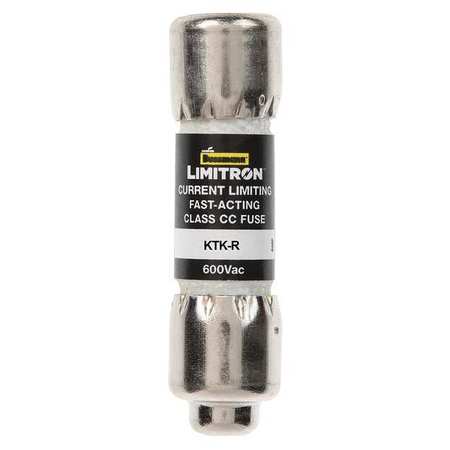 Eaton Bussmann UL Class Fuse, CC Class, KTK-R Series, Fast-Acting, 6A, 600V AC, Non-Indicating KTK-R-6