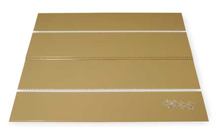 EDSAL Panel Kit, Tan, 36 In. W, 18 In. D, 85 In. H CPN040TN