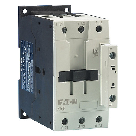 Eaton IEC Magnetic Contactor, 3 Poles, 24 V DC, 50 A, Reversing: No XTCE050D00TD