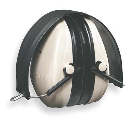 3M PELTOR Folding Ear Muffs, 21 dB, Peltor Optime 95, Beige/Black H6F/V