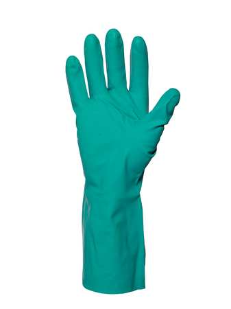 Honeywell North 13" Chemical Resistant Gloves, Nitrile, 10, 1 PR LA132G/10ZJ