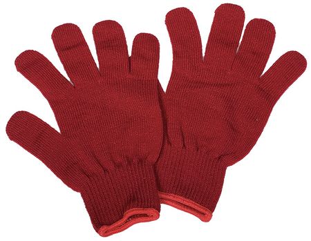 CONDOR Knit Gloves, L, Red, PR 20GY68