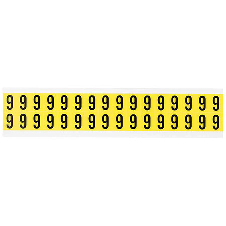 Brady Carded Numbers and Letters, 9, PK32 3420-9