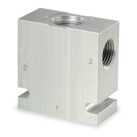 PARKER Valve Base, 9/16-18 SAE, Steel, 8-3 Cavity B08-3-6T