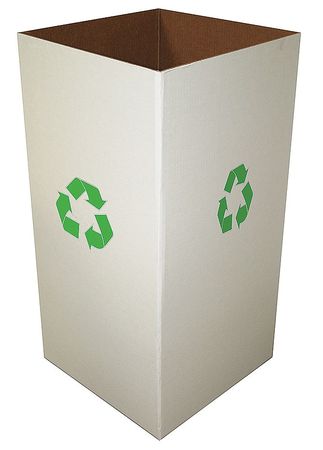 ZORO SELECT Recycle Collection Box, 15"H, PK10 4UAA5