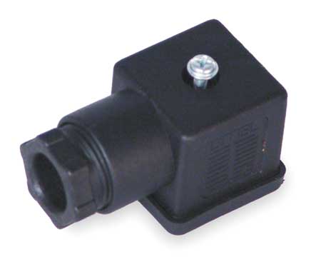 Parker Plug, B Solenoid, Black 692914