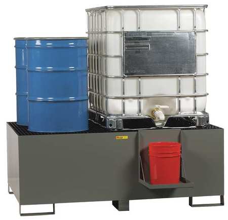 LITTLE GIANT IBC Dispensing and Containment Unit, 400 gal Spill Capacity, 10,000 lb., Steel SST-IBC