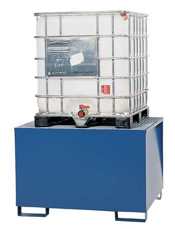 Denios IBC Containment Unit, 385 gal Spill Capacity, 5000 lb., Galvanized steel K17-3122