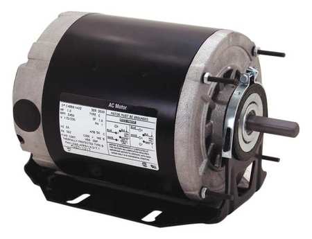 CENTURY Split-Phase Belt Drive Motor, 1/6 HP, 48Z Frame, 115V AC Voltage, 1,725 Nameplate RPM RB2014