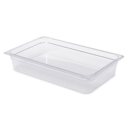 Rubbermaid Commercial Full Size Food Pan, Cold, Clear FG131P00CLR