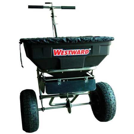 WESTWARD 125 lb. capacity Broadcast Spreader 4UHD2