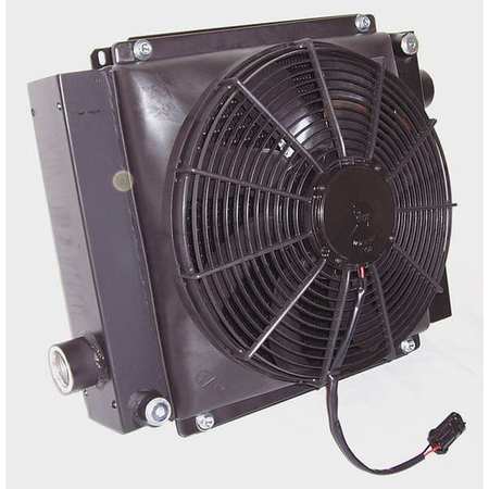Akg Oil Cooler, 12 VDC, 8-80 GPM, 0.48 HP D36-12
