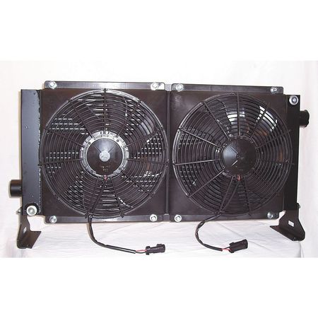AKG Oil Cooler, 12 VDC, 8-80 GPM, 0.48 HP D70-12