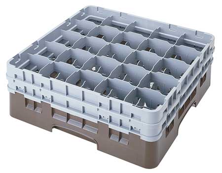 CAMBRO Glass Rack, Max H 6 1/8 In, PK4 CA25S534151