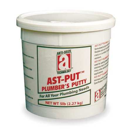 ANTI-SEIZE TECHNOLOGY Plumber's Putty 14 oz, Tub, AST-PUT, White, Paste 25201