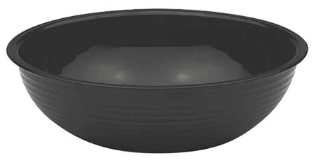 CAMBRO Round Ribbed Bowl, 1-1/2 qt., Polycarbonate Black PK12 CARSB8CW110