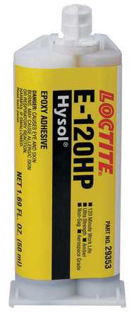Loctite Epoxy Adhesive, E120-HP Series, Gray, Can, 2:01 Mix Ratio, 3 hr Functional Cure 237128