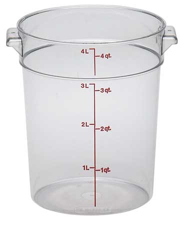 CamwearÂ® Round 4 Quart Clear Container