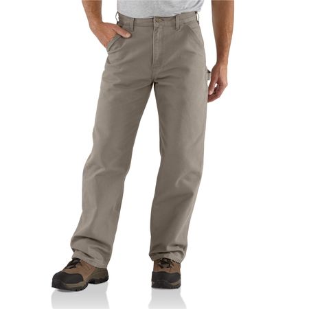 Carhartt Work Pants, Washed Desert, Size36x34 In B11-DES 36 34