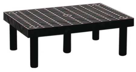 Structural Plastics Dunnage Rack, 500 lb Load Capacity, HDPE, 12 in H x 24 in W x 36 in D D3624