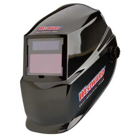 WESTWARD Auto Dark Welding Helmet, 10, Black 4UZY8