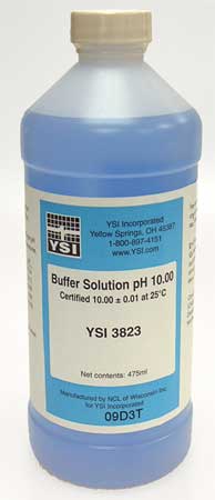 YSI Buffer Solution, pH, 10.00, Pt, PK6 3823