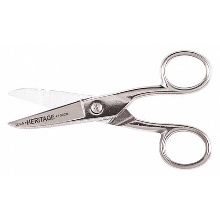 Klein Tools Serrated Electrician Scissors with Stripping 100CS