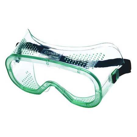CONDOR Impact Resistant Safety Goggles, Clear Uncoated Lens, Platoon Series 4VCF4
