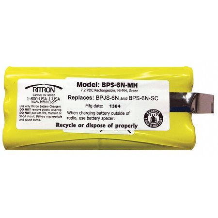 RITRON Battery Pack, NiMH, 7.5V, For Jobcom BPS-6N-MH