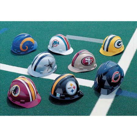 Msa Safety Front Brim NFL Hard Hat, Type 1, Class E, One-Touch (4-Point), Blue 818408