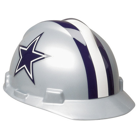 Msa Safety Front Brim NFL Hard Hat, Type 1, Class E, One-Touch (4-Point), Gray 818392