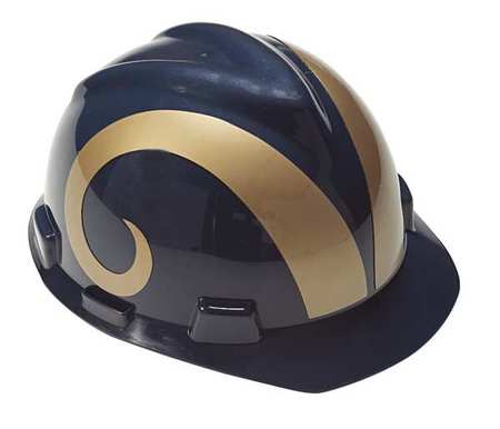 Msa Safety Front Brim NFL Hard Hat, Type 1, Class E, One-Touch (4-Point), Brown 818411