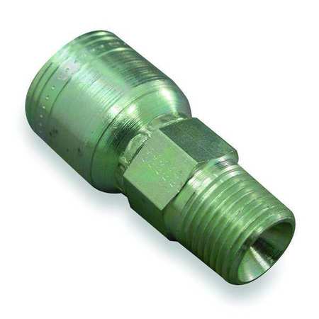 EATON AEROQUIP Fitting, Straight, 1/4 In Hose, 1/4-18 NPT 1AA4MP4