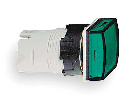 SCHNEIDER ELECTRIC Pilot Light Head, Green, LED ZB6CV3