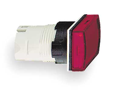 SCHNEIDER ELECTRIC Pilot Light Head, Red, LED ZB6DV4